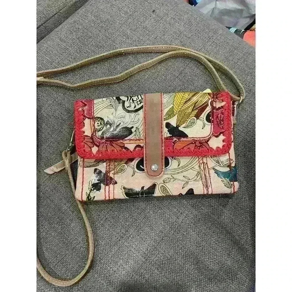 SAKROOTS Nature Peace small bag Birds boho Retired - Picture 4 of 6